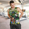 Custom Raiders Rugby Merry Christmas Men Tank Top Indigenous Australian Art