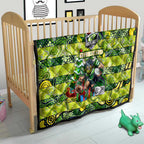 Raiders Rugby Merry Christmas Quilt Indigenous Australian Art
