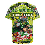 Custom Raiders Rugby Merry Christmas Rugby Jersey Indigenous Australian Art