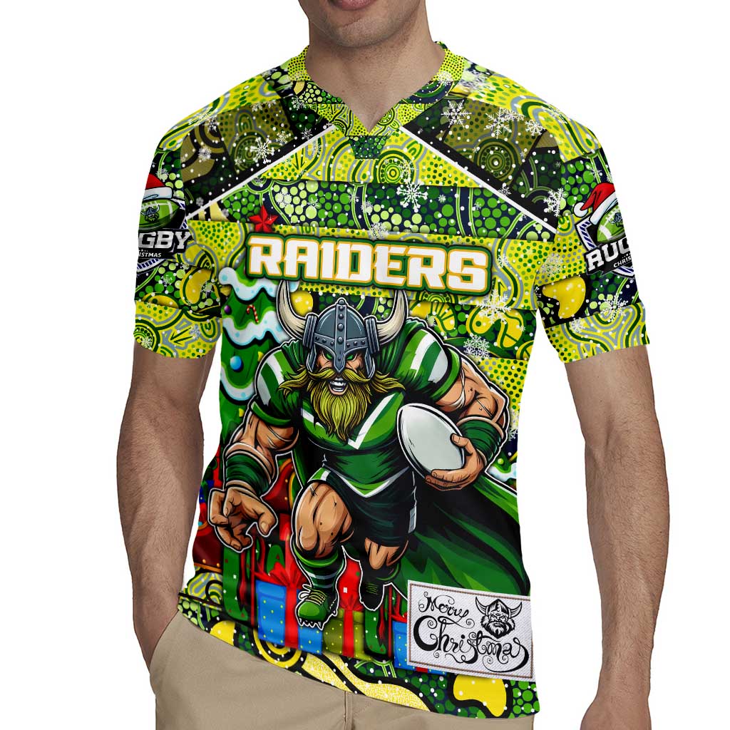Custom Raiders Rugby Merry Christmas Rugby Jersey Indigenous Australian Art