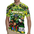 Custom Raiders Rugby Merry Christmas Rugby Jersey Indigenous Australian Art