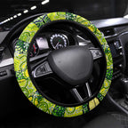 Raiders Rugby Merry Christmas Steering Wheel Cover Indigenous Australian Art