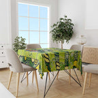 Raiders Rugby Merry Christmas Tablecloth Indigenous Australian Art