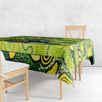 Raiders Rugby Merry Christmas Tablecloth Indigenous Australian Art