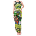 Custom Raiders Rugby Merry Christmas Tank Maxi Dress Indigenous Australian Art