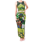 Custom Raiders Rugby Merry Christmas Tank Maxi Dress Indigenous Australian Art