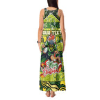 Custom Raiders Rugby Merry Christmas Tank Maxi Dress Indigenous Australian Art