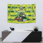 Raiders Rugby Merry Christmas Tapestry Indigenous Australian Art
