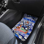 Bulldogs Rugby Merry Christmas Car Mats Indigenous Australian Art
