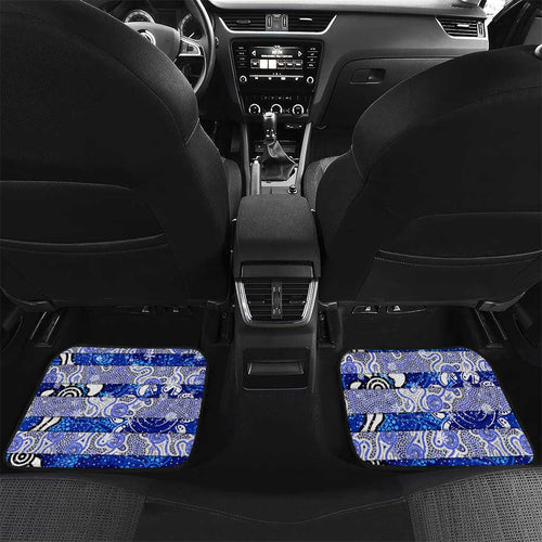 Bulldogs Rugby Merry Christmas Car Mats Indigenous Australian Art