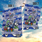Bulldogs Rugby Merry Christmas Garden Flag Indigenous Australian Art