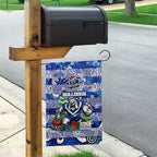 Bulldogs Rugby Merry Christmas Garden Flag Indigenous Australian Art