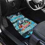 Sharks Rugby Merry Christmas Car Mats Indigenous Australian Art
