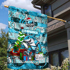 Sharks Rugby Merry Christmas Garden Flag Indigenous Australian Art