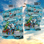 Sharks Rugby Merry Christmas Garden Flag Indigenous Australian Art