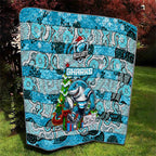 Sharks Rugby Merry Christmas Quilt Indigenous Australian Art