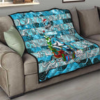 Sharks Rugby Merry Christmas Quilt Indigenous Australian Art