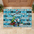 Sharks Rugby Merry Christmas Rubber Doormat Indigenous Australian Art