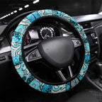 Sharks Rugby Merry Christmas Steering Wheel Cover Indigenous Australian Art