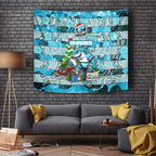 Sharks Rugby Merry Christmas Tapestry Indigenous Australian Art