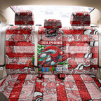 Dolphins Rugby Merry Christmas Back Car Seat Cover Indigenous Australian Art