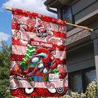 Dolphins Rugby Merry Christmas Garden Flag Indigenous Australian Art