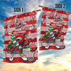 Dolphins Rugby Merry Christmas Garden Flag Indigenous Australian Art
