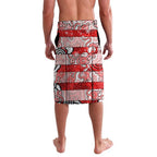 Custom Dolphins Rugby Merry Christmas Lavalava Indigenous Australian Art