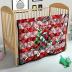 Dolphins Rugby Merry Christmas Quilt Indigenous Australian Art