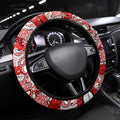 Dolphins Rugby Merry Christmas Steering Wheel Cover Indigenous Australian Art