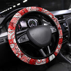 Dolphins Rugby Merry Christmas Steering Wheel Cover Indigenous Australian Art