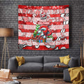 Dolphins Rugby Merry Christmas Tapestry Indigenous Australian Art