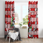 Dolphins Rugby Merry Christmas Window Curtain Indigenous Australian Art