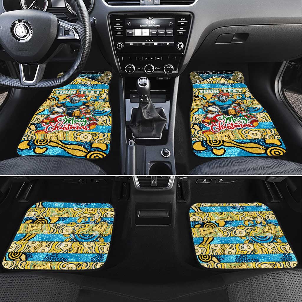 Titans Rugby Merry Christmas Car Mats Indigenous Australian Art