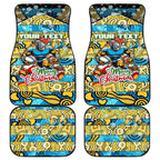 Titans Rugby Merry Christmas Car Mats Indigenous Australian Art