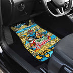 Titans Rugby Merry Christmas Car Mats Indigenous Australian Art