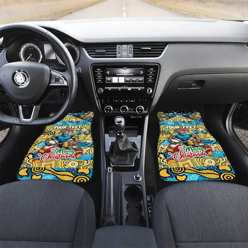 Titans Rugby Merry Christmas Car Mats Indigenous Australian Art