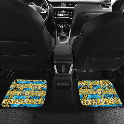 Titans Rugby Merry Christmas Car Mats Indigenous Australian Art