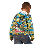 Custom Titans Rugby Merry Christmas Kid Hoodie Indigenous Australian Art