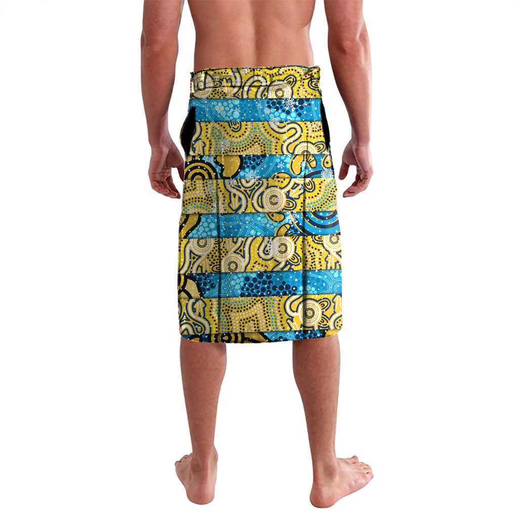 Custom Titans Rugby Merry Christmas Lavalava Indigenous Australian Art