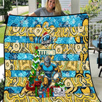 Titans Rugby Merry Christmas Quilt Indigenous Australian Art