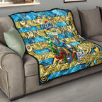 Titans Rugby Merry Christmas Quilt Indigenous Australian Art