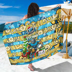 Titans Rugby Merry Christmas Sarong Indigenous Australian Art