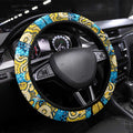 Titans Rugby Merry Christmas Steering Wheel Cover Indigenous Australian Art