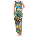Custom Titans Rugby Merry Christmas Tank Maxi Dress Indigenous Australian Art
