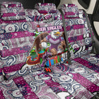 Sea Eagles Rugby Merry Christmas Back Car Seat Cover Indigenous Australian Art