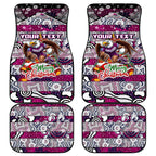 Sea Eagles Rugby Merry Christmas Car Mats Indigenous Australian Art
