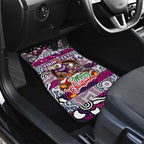 Sea Eagles Rugby Merry Christmas Car Mats Indigenous Australian Art