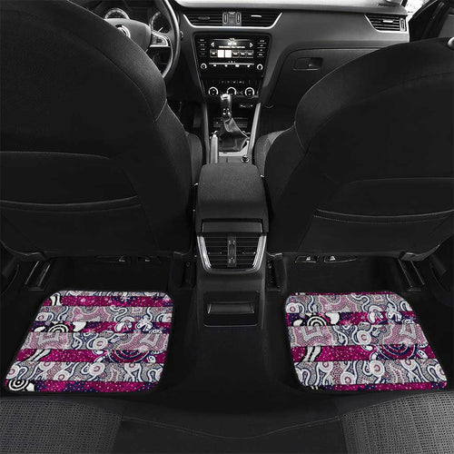 Sea Eagles Rugby Merry Christmas Car Mats Indigenous Australian Art