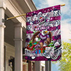 Sea Eagles Rugby Merry Christmas Garden Flag Indigenous Australian Art
